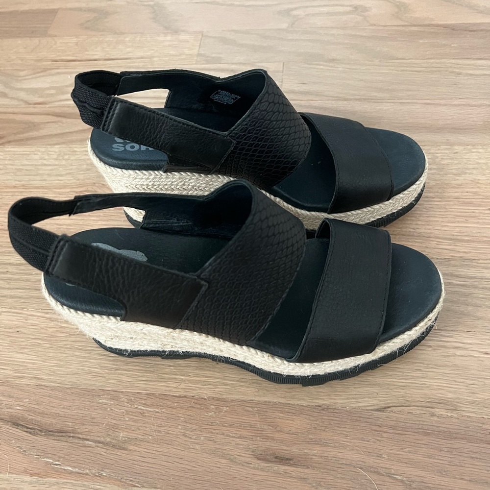 Sorel Joanie Slingback wedge sandals